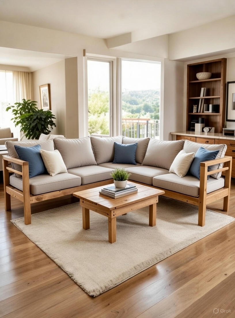 DG | Ahşap Köşe Koltuk